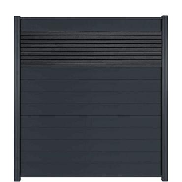 Fencyscherm WPC Rabatplank Rhombus (140mm) Carbon 20x150x1780mm