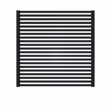 Fencyscherm Aluminium sight plank Zwart 9005 20x50x1780mm