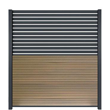 Fencyscherm Aluminium sight plank Antraciet 7016 20x50x1780mm