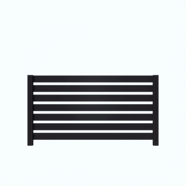 Fencyscherm Aluminium sight plank Zwart 9005 20x100x1780mm