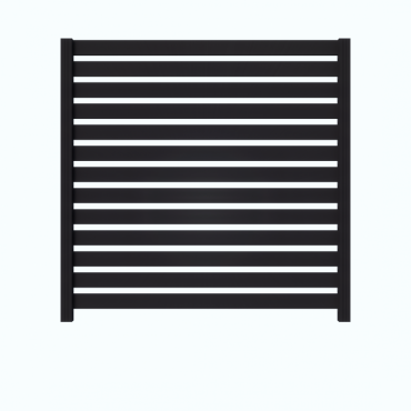 Fencyscherm Aluminium sight plank Zwart 9005 20x100x1780mm