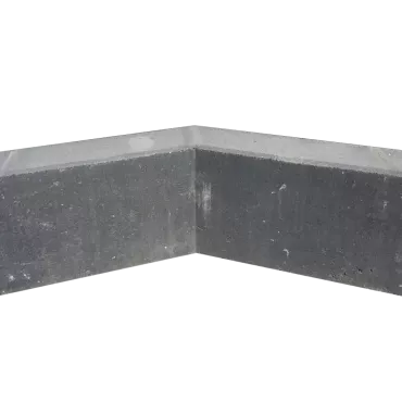 Hoekstuk 10x20x40 135gr grijs h&d