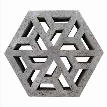 Oud hollands hexagon open (eco-tegel) 37.5x37.5x7 cm antraciet