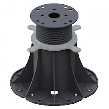 WM stelpoot, hoogte 120-220mm incl. hoek t.b.v. aluminium profiel (verpakking 36 st.)