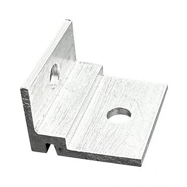 WM cross connector aluminium t.b.v. bevestiging houten onderliggers (verpakking 100st.)