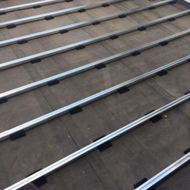 Tegeldrager(rubber) 15x15x1 cm zwart