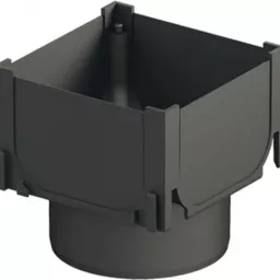 Aco Hexa slotline hoekelement, kunststof zwart, met spie