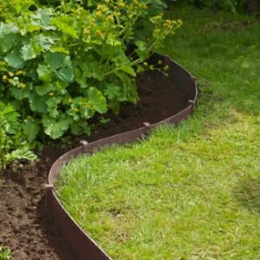 Grondpennen kunststof taupe voor borderrand 15 cm (per 10st)