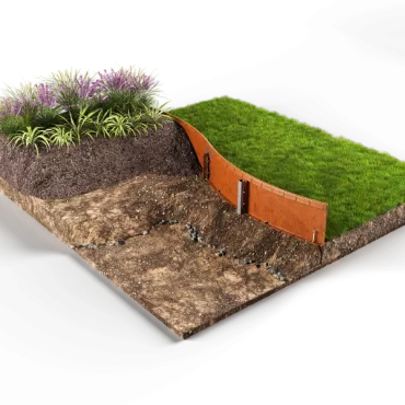 Flexline 240 x 2200 mm Corten