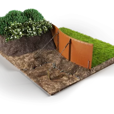 Flexline 560 x 2200 mm Corten
