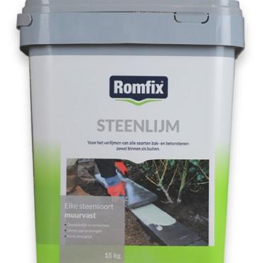 Romfix steenlijm (poeder) 15kg emmer