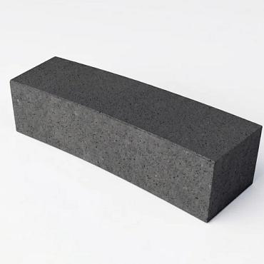 Oud hollands zitelement gebogen 200x60x47 antraciet (radius 10 gr)