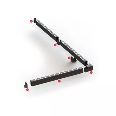 Aco slimline 100cm, met RVS rooster 100cm