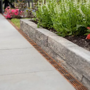Aco Slimline 100cm, met Corten rooster 100