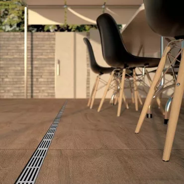 Aco slimline 100cm, met RVS rooster 100cm