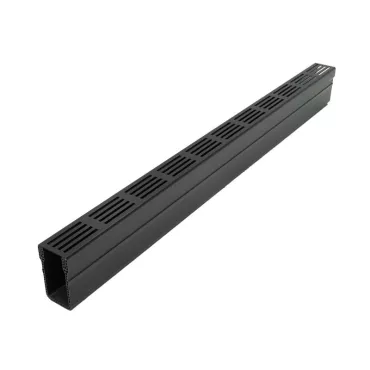 Aco slimline 100cm, met Zwart alu. rooster 100
