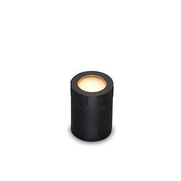 Beira rond zwart grondspot | warmwit | 3,5 watt 12 volt
