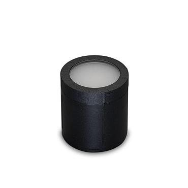 Pavia cirkel zwart grondspot  | warmwit | 1,2 watt 12 volt