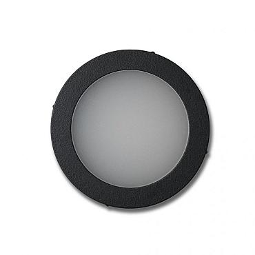 Pavia cirkel zwart grondspot  | warmwit | 1,2 watt 12 volt