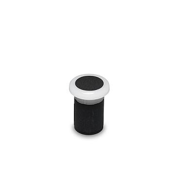 Topo rondom zwart grondspot | warmwit | 0,2 watt 12 volt
