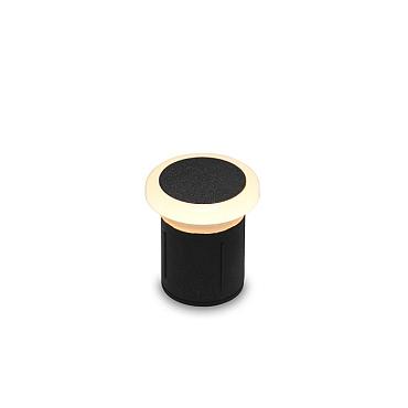 Monte rondom zwart grondspot | warmwit | 0,5 watt 12 volt