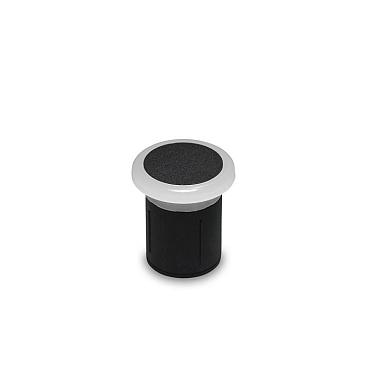 Monte rondom zwart grondspot | warmwit | 0,5 watt 12 volt
