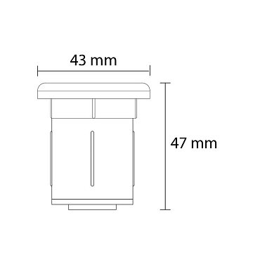 Monte rondom zwart grondspot | warmwit | 0,5 watt 12 volt