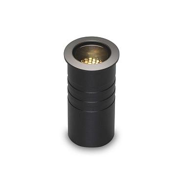 Peral rond zwart grondspot | warmwit | 2 watt 12 volt