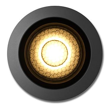 Pego rond zwart grondspot | warmwit | 7 watt 12 volt