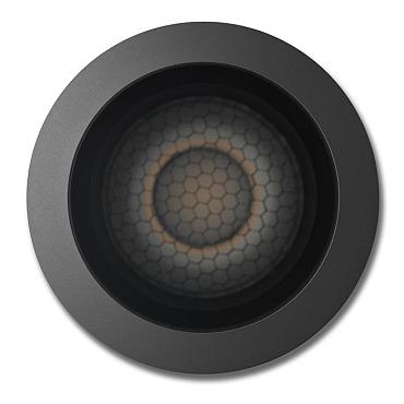 Pego rond zwart grondspot | warmwit | 7 watt 12 volt