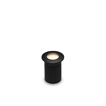 Nodar ring zwart grondspot | warmwit | 0,2 watt 12 volt