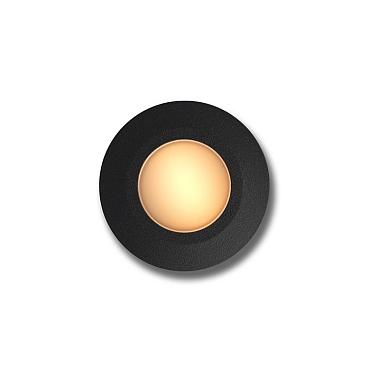 Nodar ring zwart grondspot | warmwit | 0,2 watt 12 volt