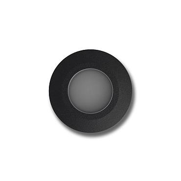 Nodar ring zwart grondspot | warmwit | 0,2 watt 12 volt