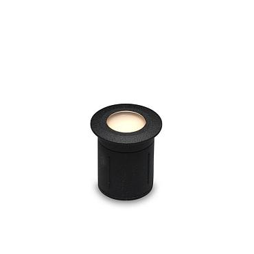 Arada ring zwart grondspot | warmwit | 0,5 watt 12 volt