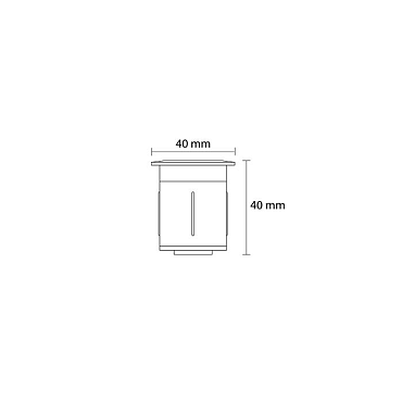 Arada ring zwart grondspot | warmwit | 0,5 watt 12 volt