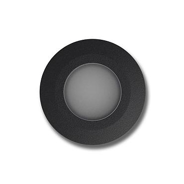 Arada ring zwart grondspot | warmwit | 0,5 watt 12 volt