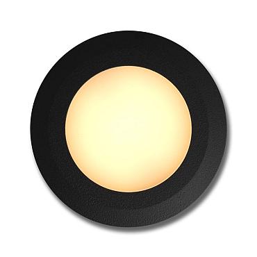 Cepos ring zwart grondspot | warmwit | 1,2 watt 12 volt