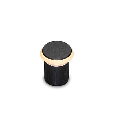 Colos rondom  zwart grondspot | warmwit | 0,5 watt 12 volt