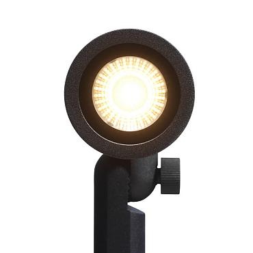 Mafra rechte kap zwart prikspot | warmwit | 1,5 watt 12 volt