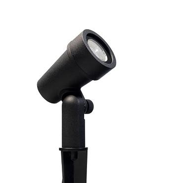 Mafra rechte kap zwart prikspot | warmwit | 1,5 watt 12 volt