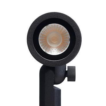Mafra rechte kap zwart prikspot | warmwit | 1,5 watt 12 volt