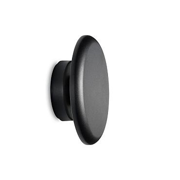 Lousa rondom zwart | wandlamp | warmwit | 4 watt | dimbaar 12 volt