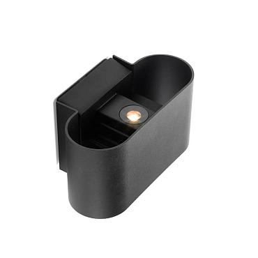 Corvo ovaal zwart | up & down | warmwit | dimbaar 12 volt