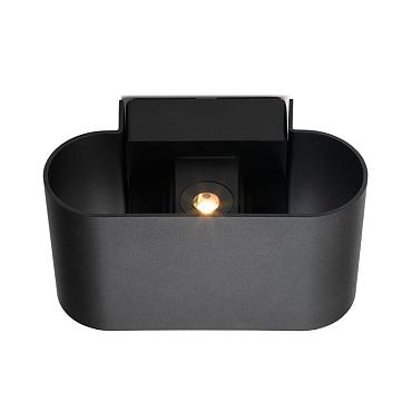 Corvo ovaal zwart | up & down | warmwit | dimbaar 12 volt