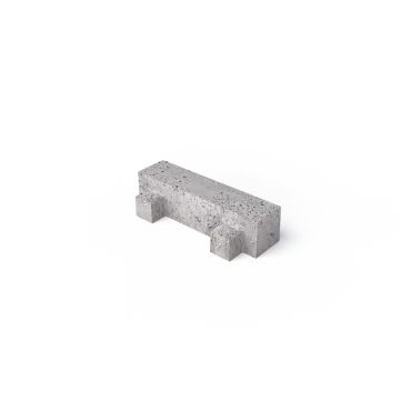 Oud hollands betonklinker 40x10x10 cm met nokken grijs