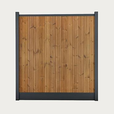 Thermo rabatplank rhombus (wb 129mm) grenen 20x140x1785mm