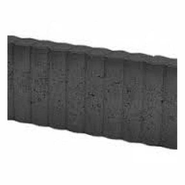 Mini rondobandpalissade 6x25x50 cm zwart