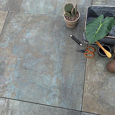 GeoCeramica® 80x80x4cm Copper Steel (restpartij)