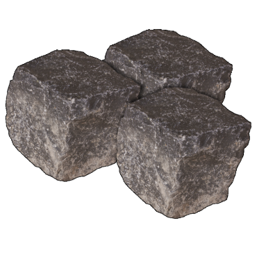 Kinderkop basalt 8x11cm in bb