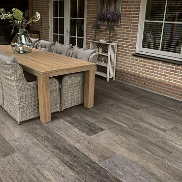 Keram2 rustic wood oak grey 30x120x2cm